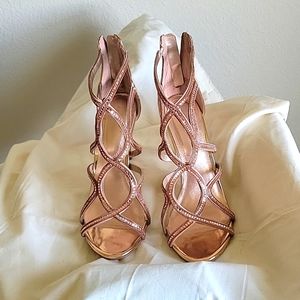 Rose Gold High Heels. Size 8.5 M. Gently worn.